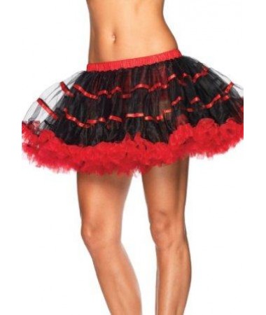 Red and Black Petticoat ADULT HIRE